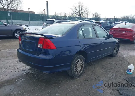 2005 Honda Civic Ex from USA, damaged, VIN 2HGES26775H593909